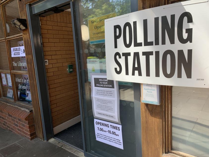 Now closed: Barnet polling station