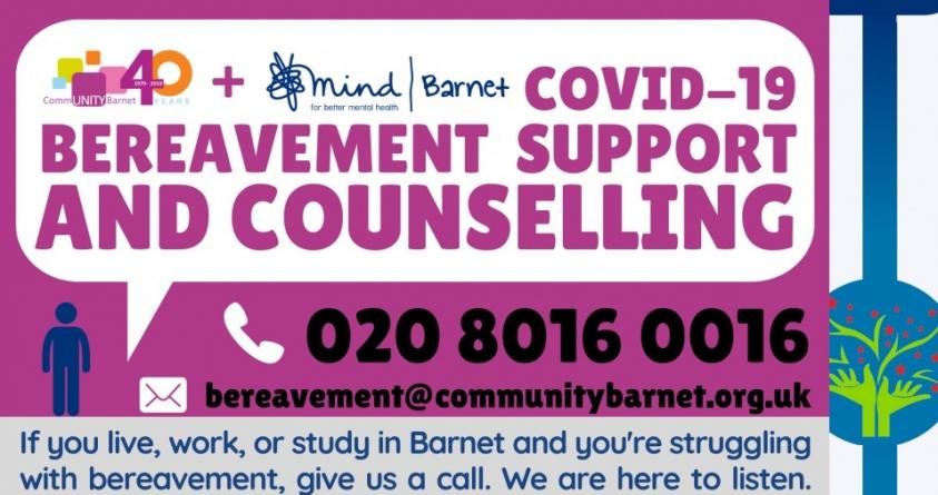 New Barnet COVID-19 bereavement support and counselling service