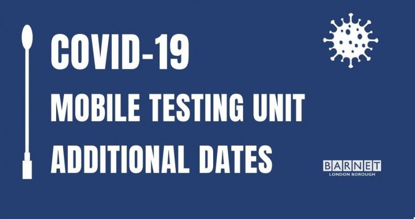 COVID-19 mobile testing unit: Additional dates