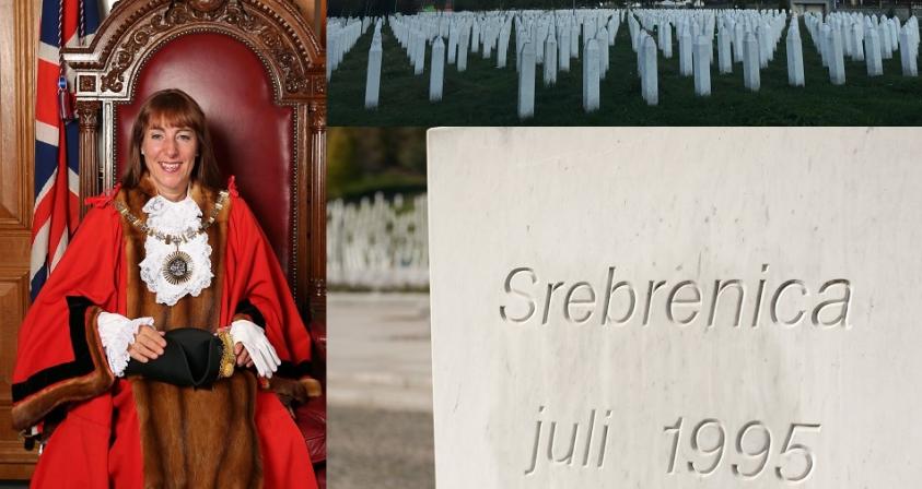 The Worshipful Mayor of Barnet, Councillor Caroline Stock, remembers the 25th anniversary of the Srebrenica genocide
