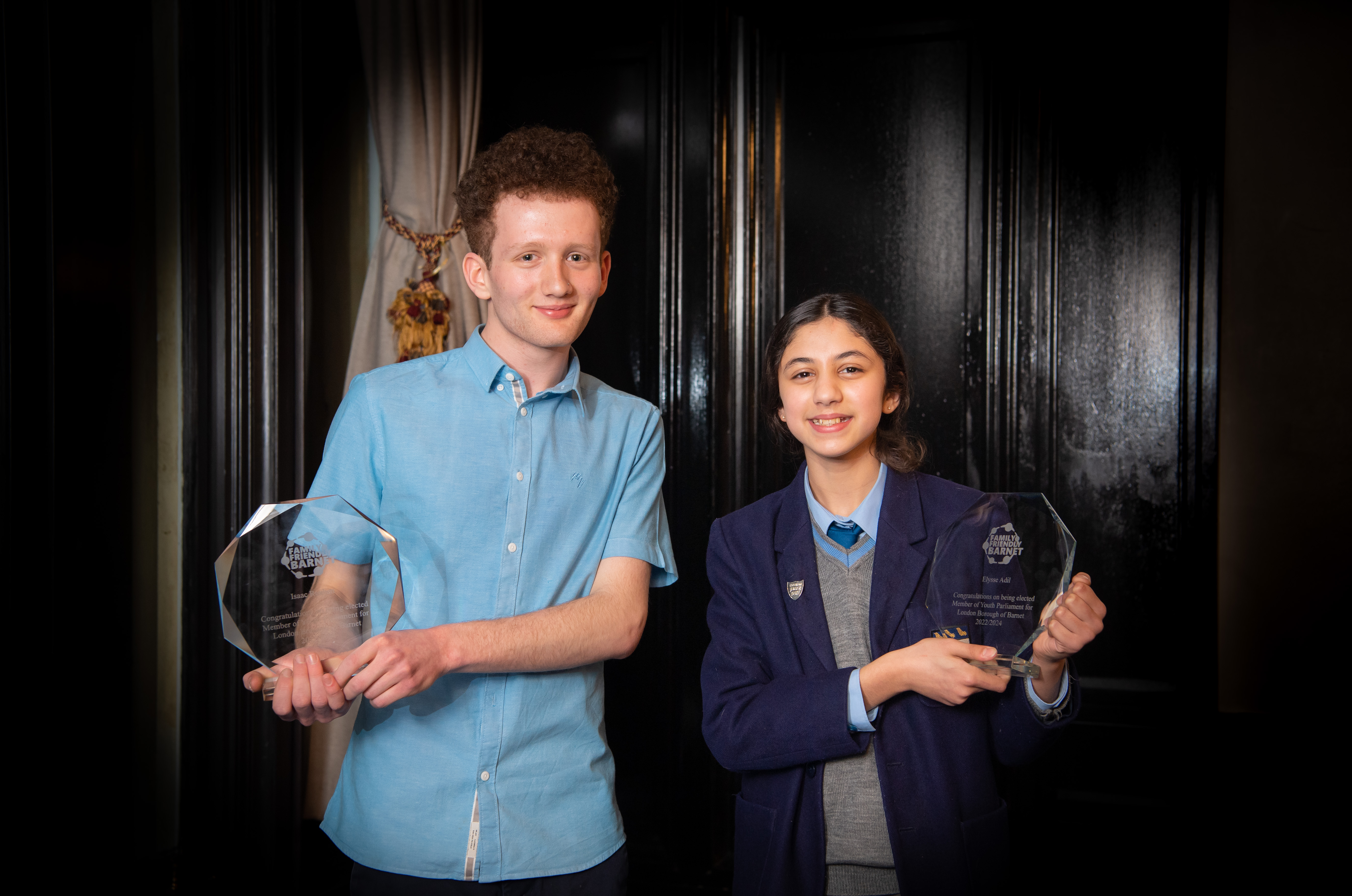 Barnet’s newest Members of Youth Parliament Isaac Reuben and Elysse Adil