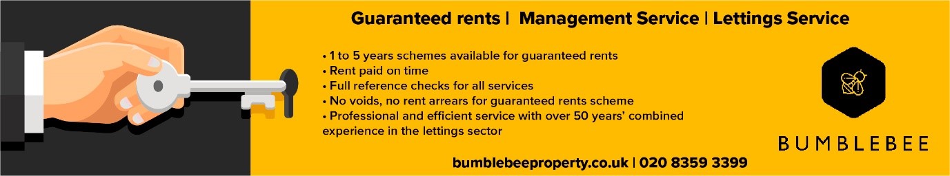 Infographic explaining benefits of going with Bumblebee Lettings and their contact details