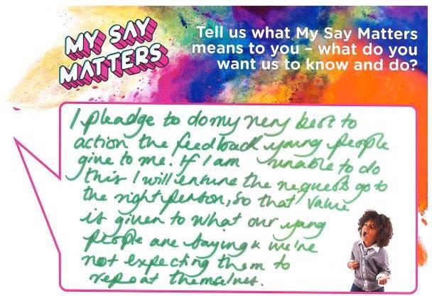 My Say Matters pledge 7