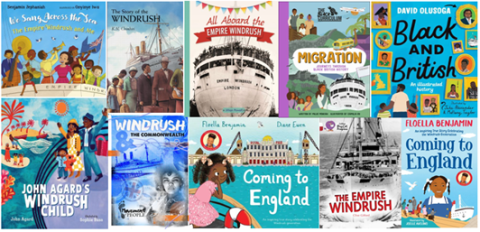Windrush themed children's book covers