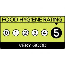 Food Hygiene rating of 5