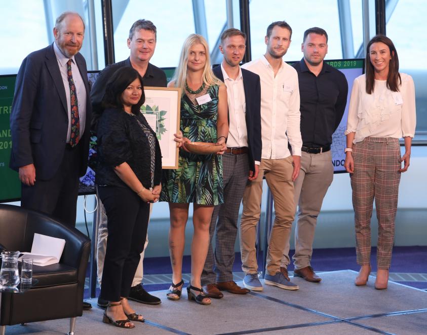 The Barnet Council team receive the London Borough Tree Award.