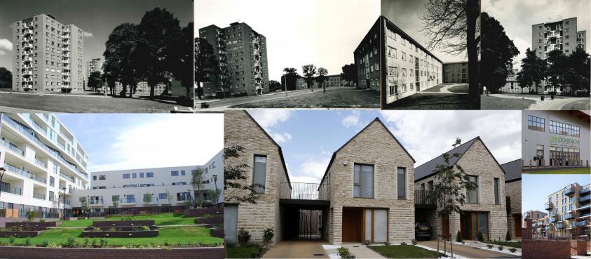 Edgware’s Stonegrove and Spur Road estate after it was first built, decades ago, and after its regeneration was completed in 2018. It has become the first of seven major growth and regeneration projects to be completed under the council’s Delivering for Barnet programme.