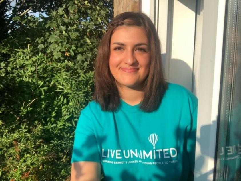 Barnet care leaver Jennifer Mohammadi, 24, is helping Live Unlimited