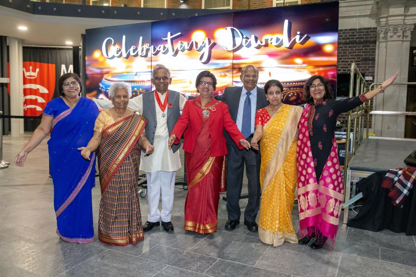 The Worshipful Mayor of Barnet, Councillor Nagus Narenthira, joins the Diwali celebrations 
