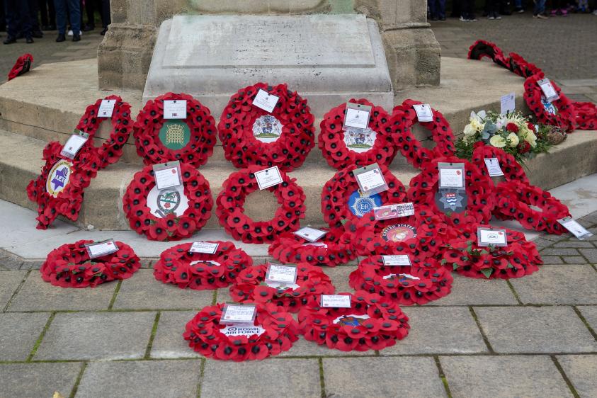 Remembrance Sunday wreaths